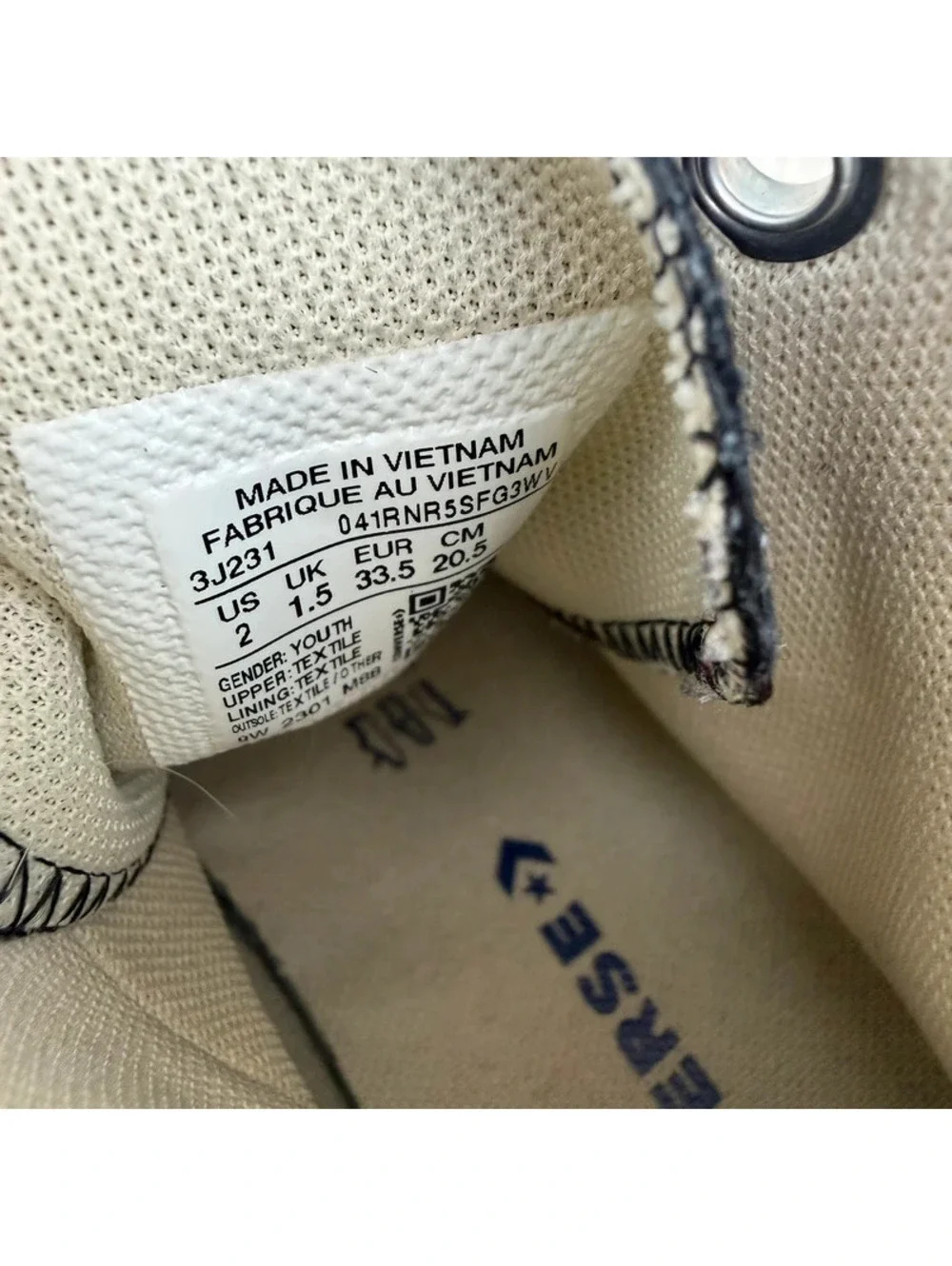 Converse size good